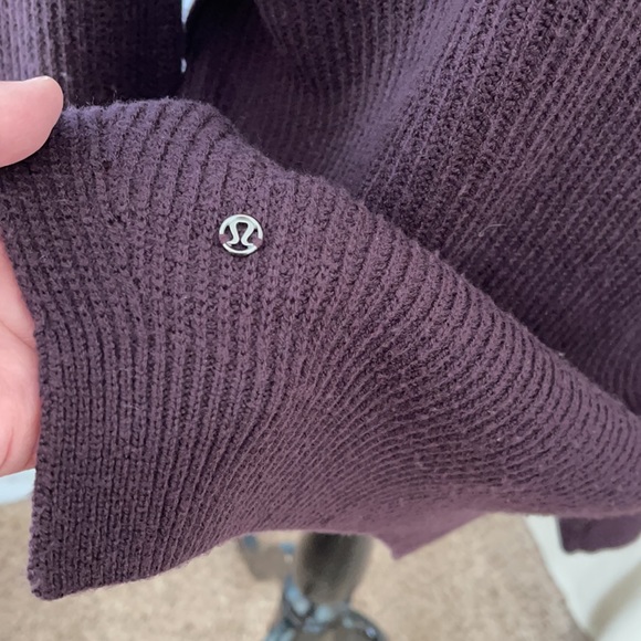 Lululemon Plum Purple Ribbed Knit Sweater - Picture 10 of 12